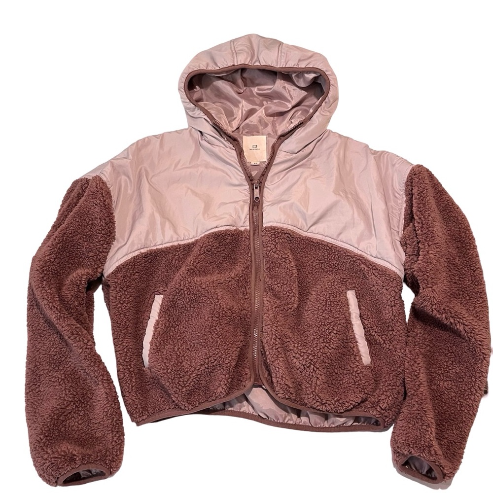 Thread & Supply Teddy Fleece & Puff Nylon Jacket. Oversized XS. EUC.